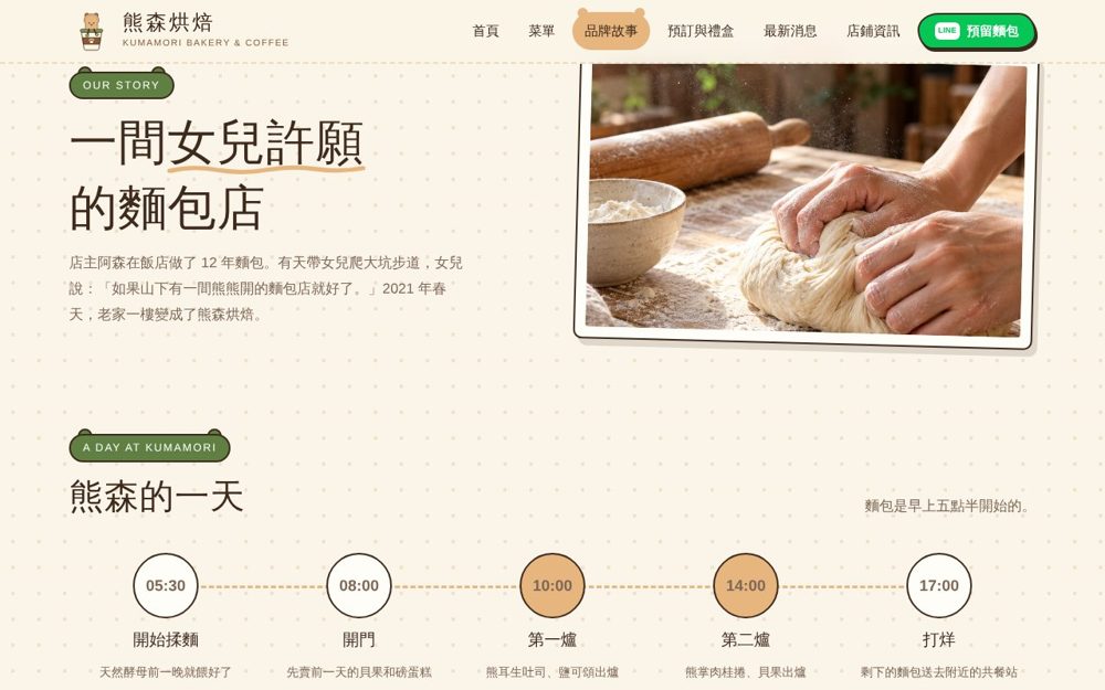 熊森烘焙示範網站